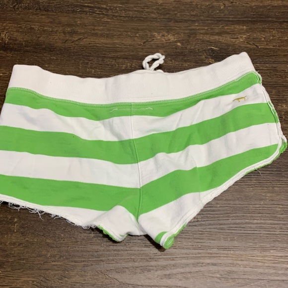 Pink Victoria Secrets Striped Terry Cloth Shorts - Picture 4 of 7